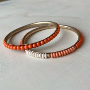 Orange bangle set